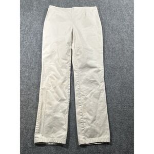 Moschino Jeans Donna Ivory Cotton Pull On Pants Sz US 10 Women's Made In Italy
